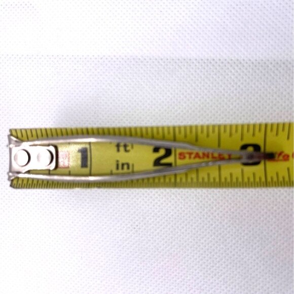 Revlon Stainless Steel Tweezers Classic Deluxe Makeup Metal 3" Slant Tip Vintage - Picture 8 of 9